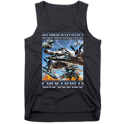 Bombardiro Crocodilo - Italian Brainrot Meme Tank Top