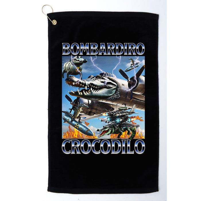 Bombardiro Crocodilo - Italian Brainrot Meme Golf Towel