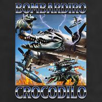 Bombardiro Crocodilo - Italian Brainrot Meme Golf Towel