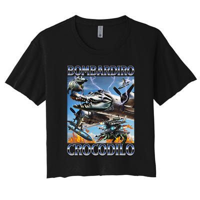 Bombardiro Crocodilo - Italian Brainrot Meme Crop Top