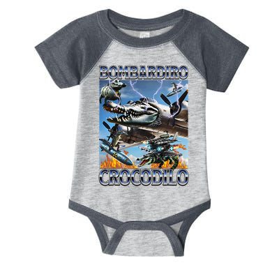 Bombardiro Crocodilo - Italian Brainrot Meme Infant Baby Jersey Bodysuit