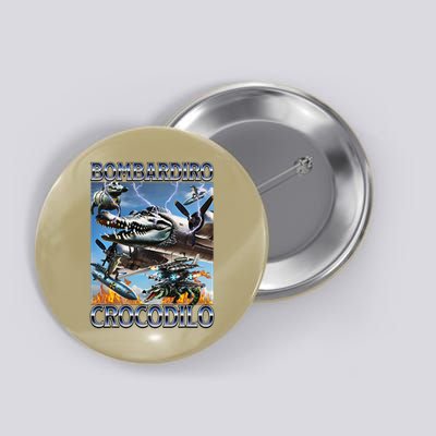 Bombardiro Crocodilo - Italian Brainrot Meme Button