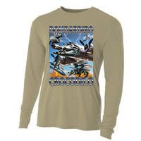 Bombardiro Crocodilo - Italian Brainrot Meme Cooling Performance Long Sleeve Crew