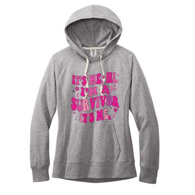 Breast Cancer Its Me Hi Im Survivor Cancer Women's Fleece Hoodie