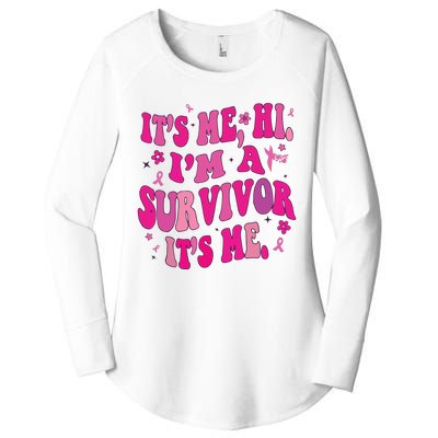 Breast Cancer Its Me Hi Im Survivor Cancer Women's Perfect Tri Tunic Long Sleeve Shirt