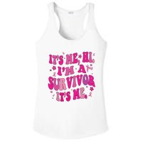 Breast Cancer Its Me Hi Im Survivor Cancer Ladies PosiCharge Competitor Racerback Tank