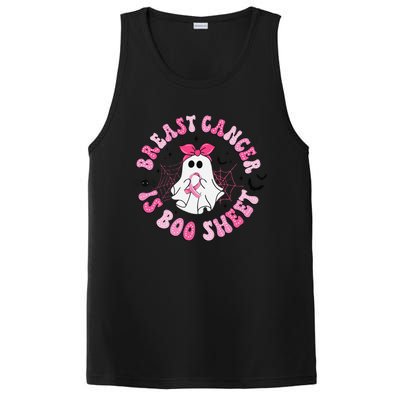 Breast Cancer Is Boo Sheet Ghost Halloween Groovy Costume PosiCharge Competitor Tank