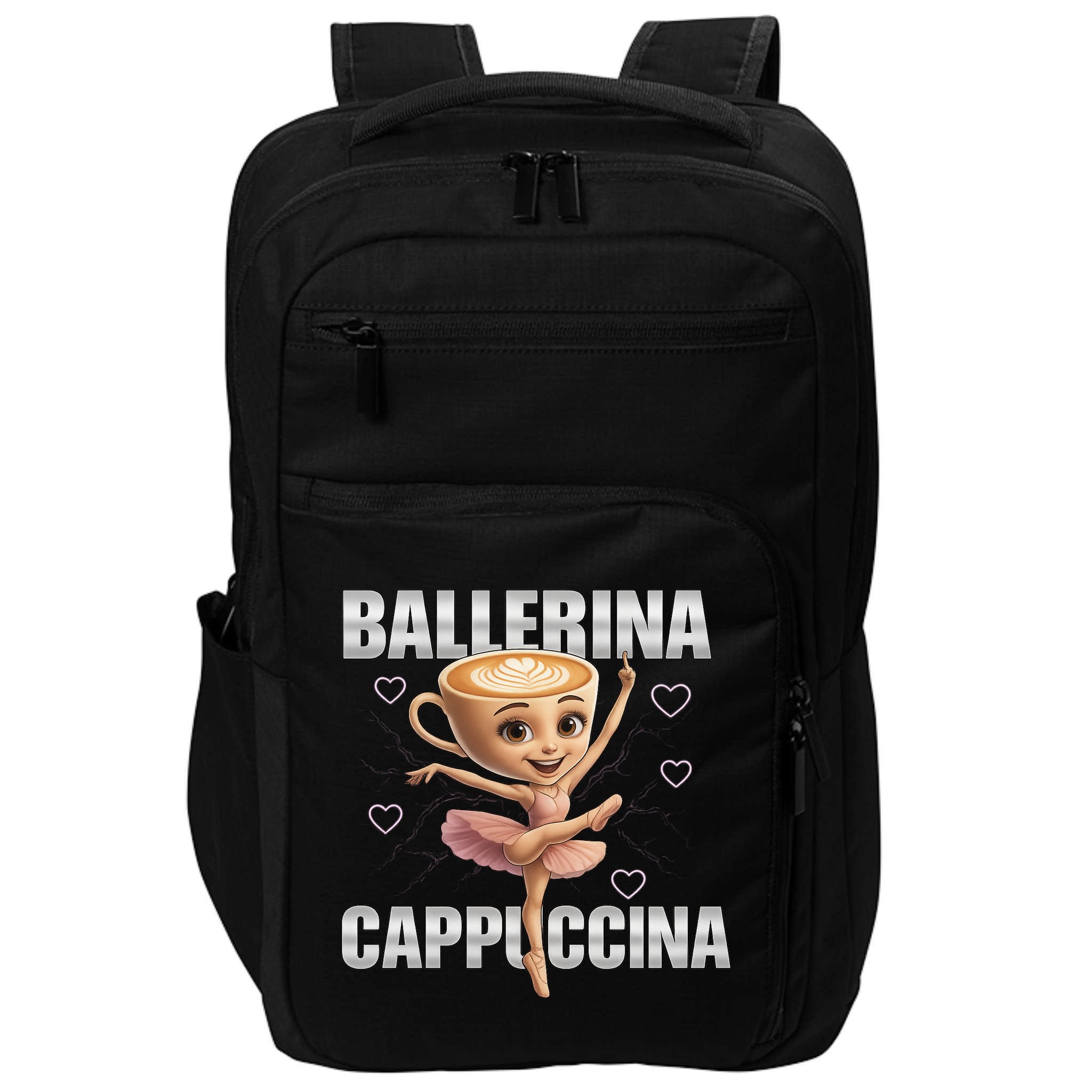 Ballerina Cappuccina - Italian Brainrot Meme Impact Tech Backpack