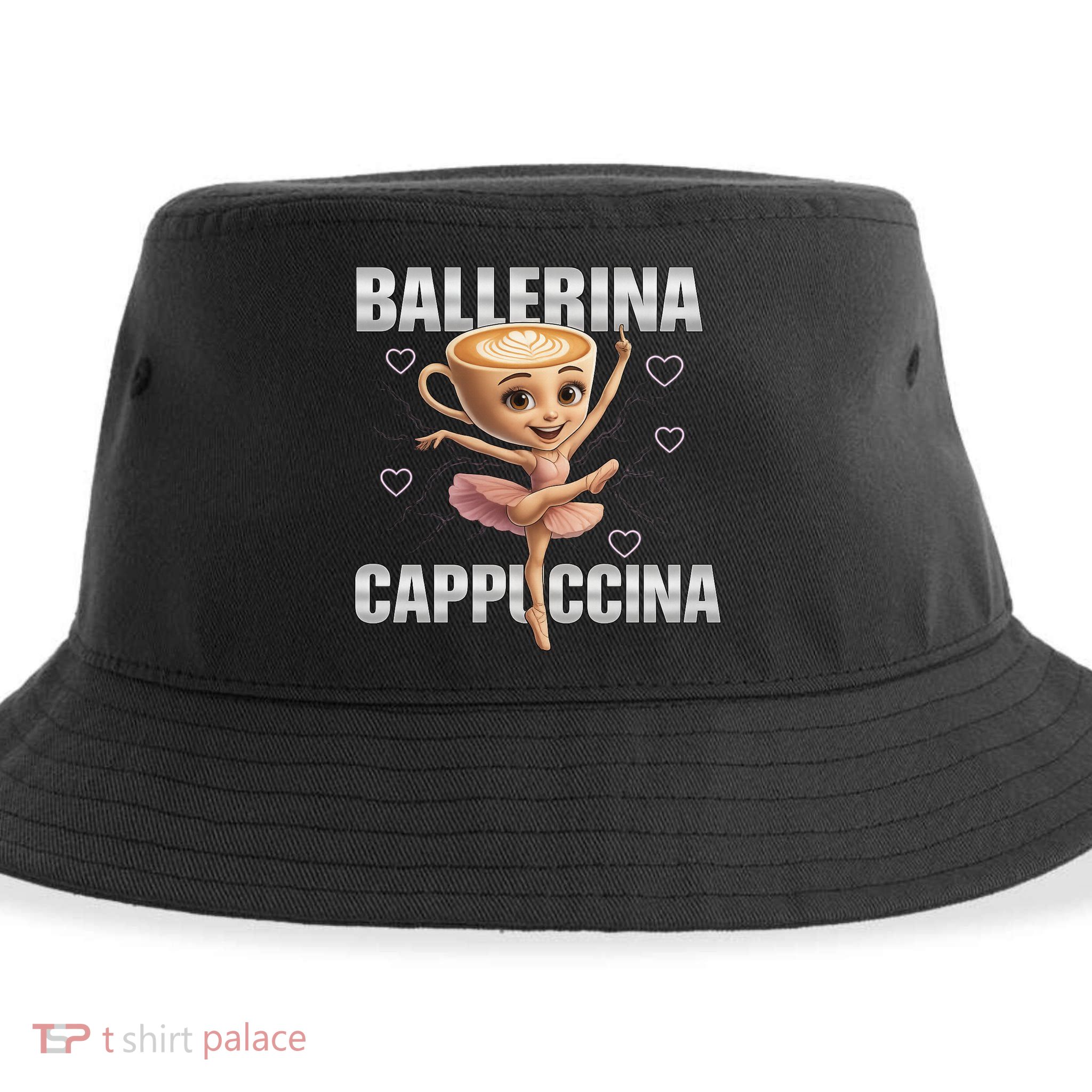 Ballerina Cappuccina - Italian Brainrot Meme Sustainable Bucket Hat