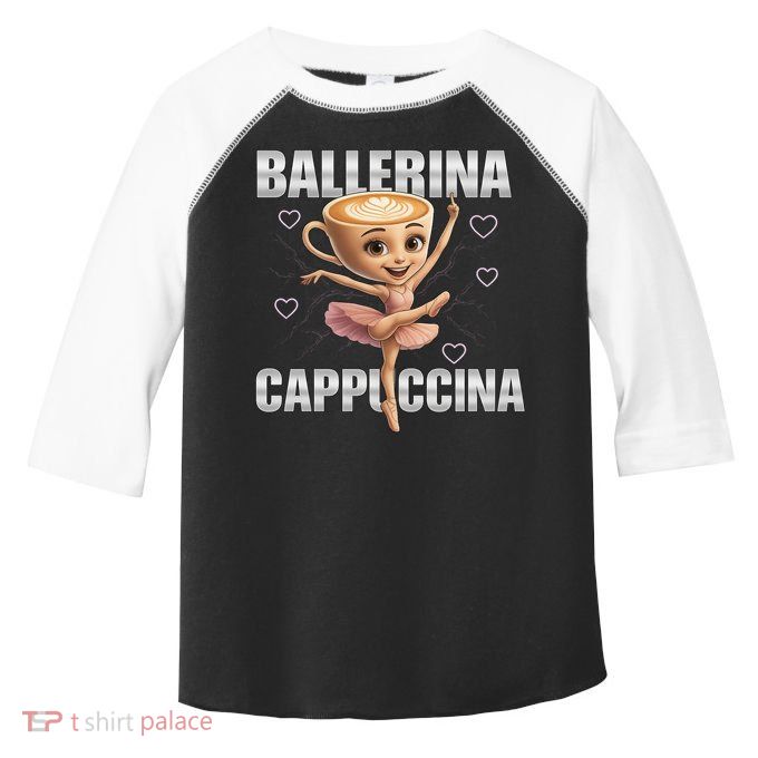 Ballerina Cappuccina - Italian Brainrot Meme Toddler Fine Jersey T-Shirt