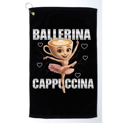 Ballerina Cappuccina - Italian Brainrot Meme Golf Towel