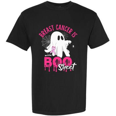 Breast Cancer Is Boo Sheet Halloween Breast Cancer Awareness Garment-Dyed Heavyweight T-Shirt