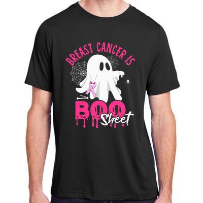 Breast Cancer Is Boo Sheet Halloween Breast Cancer Awareness Adult ChromaSoft Performance T-Shirt