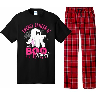 Breast Cancer Is Boo Sheet Halloween Breast Cancer Awareness Pajama Set