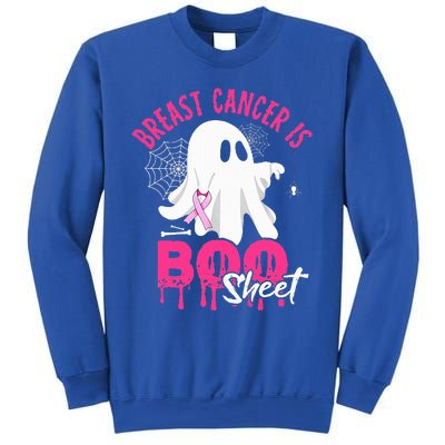 Breast Cancer Is Boo Sheet Halloween Breast Cancer Awareness Sweatshirt