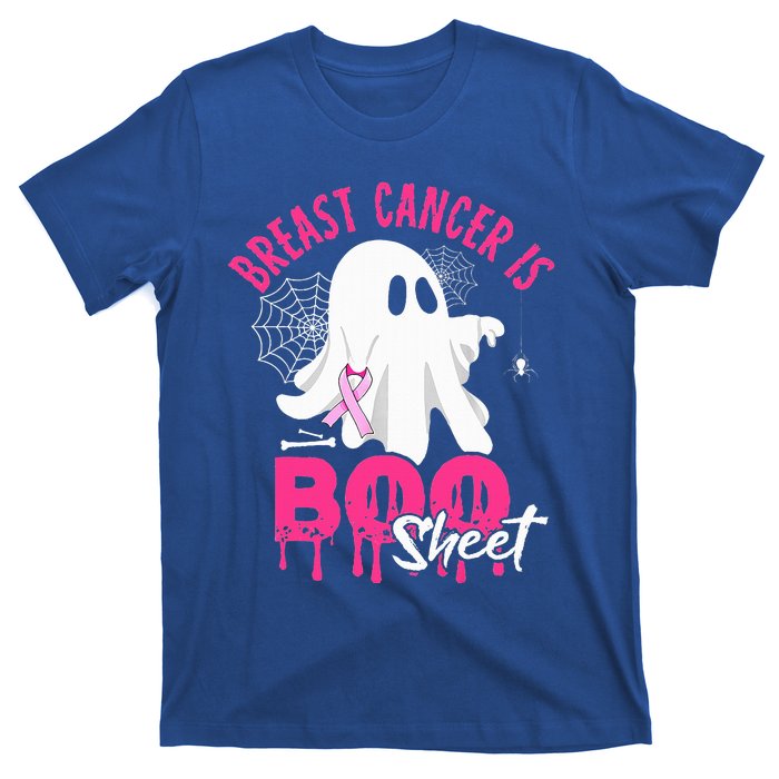 Breast Cancer Is Boo Sheet Halloween Breast Cancer Awareness T-Shirt