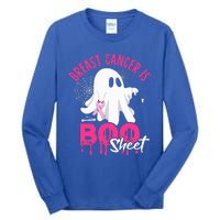 Breast Cancer Is Boo Sheet Halloween Breast Cancer Awareness Tall Long Sleeve T-Shirt