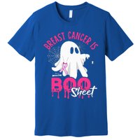 Breast Cancer Is Boo Sheet Halloween Breast Cancer Awareness Premium T-Shirt