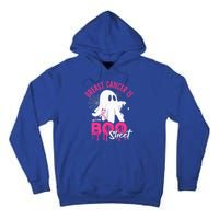 Breast Cancer Is Boo Sheet Halloween Breast Cancer Awareness Tall Hoodie