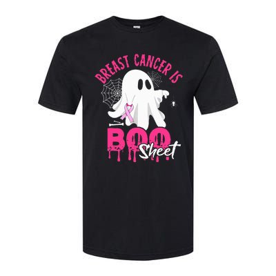 Breast Cancer Is Boo Sheet Halloween Breast Cancer Awareness Softstyle CVC T-Shirt