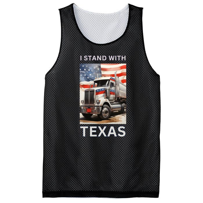 Border Crisis I Stand With Texas Mesh Reversible Basketball Jersey Tank