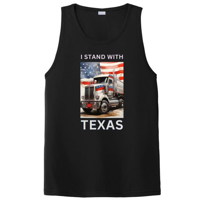 Border Crisis I Stand With Texas PosiCharge Competitor Tank