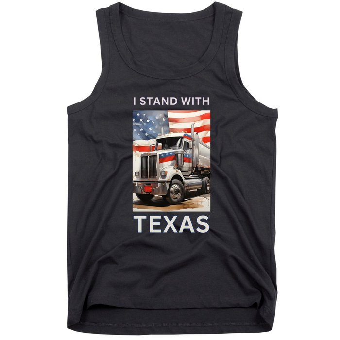 Border Crisis I Stand With Texas Tank Top