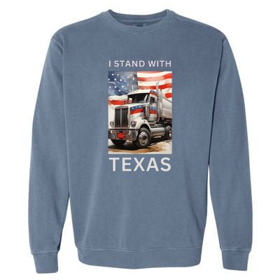 Border Crisis I Stand With Texas Garment-Dyed Sweatshirt