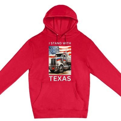 Border Crisis I Stand With Texas Premium Pullover Hoodie