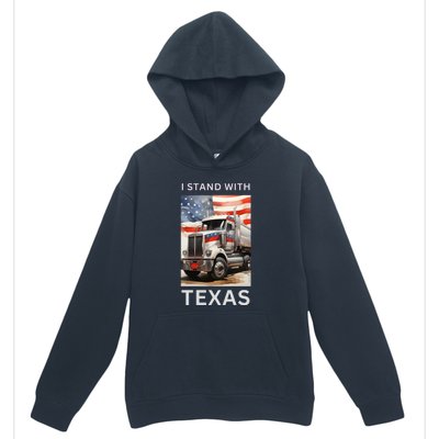 Border Crisis I Stand With Texas Urban Pullover Hoodie