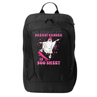 Breast Cancer is Boo Sheet Halloween Breast Cancer Awareness City Backpack