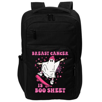 Breast Cancer is Boo Sheet Halloween Breast Cancer Awareness Impact Tech Backpack