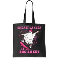 Breast Cancer is Boo Sheet Halloween Breast Cancer Awareness Tote Bag