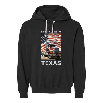 Border Crisis I Stand With Texas Garment-Dyed Fleece Hoodie