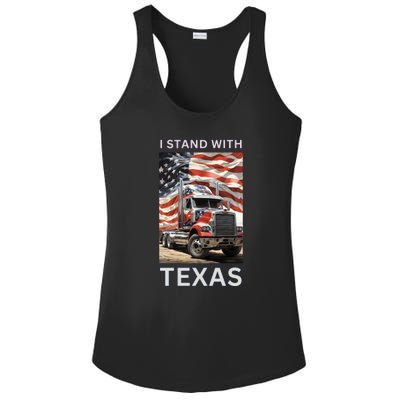 Border Crisis I Stand With Texas Ladies PosiCharge Competitor Racerback Tank