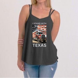 Border Crisis I Stand With Texas Women's Strappy Tank