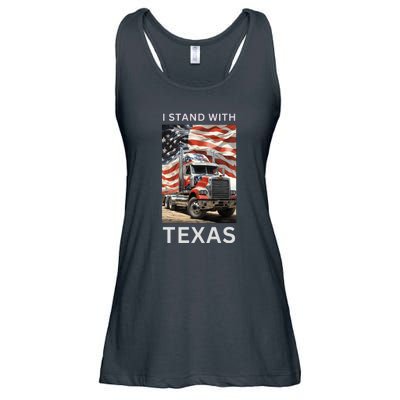 Border Crisis I Stand With Texas Ladies Essential Flowy Tank