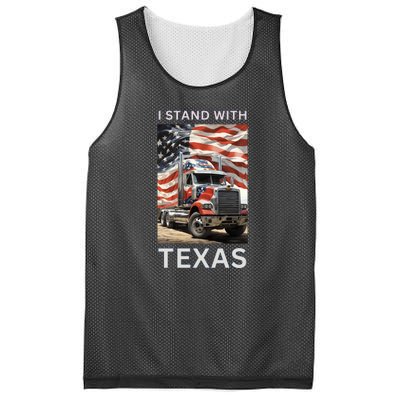 Border Crisis I Stand With Texas Mesh Reversible Basketball Jersey Tank