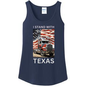 Border Crisis I Stand With Texas Ladies Essential Tank