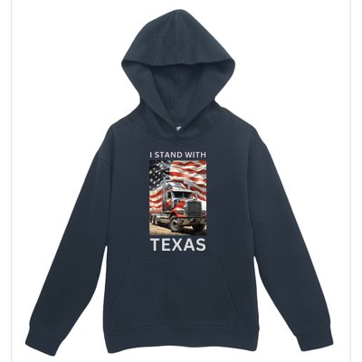 Border Crisis I Stand With Texas Urban Pullover Hoodie