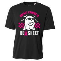 Breast Cancer Is Boo Sheet Halloween Awareness Breast Cancer Cooling Performance Crew T-Shirt