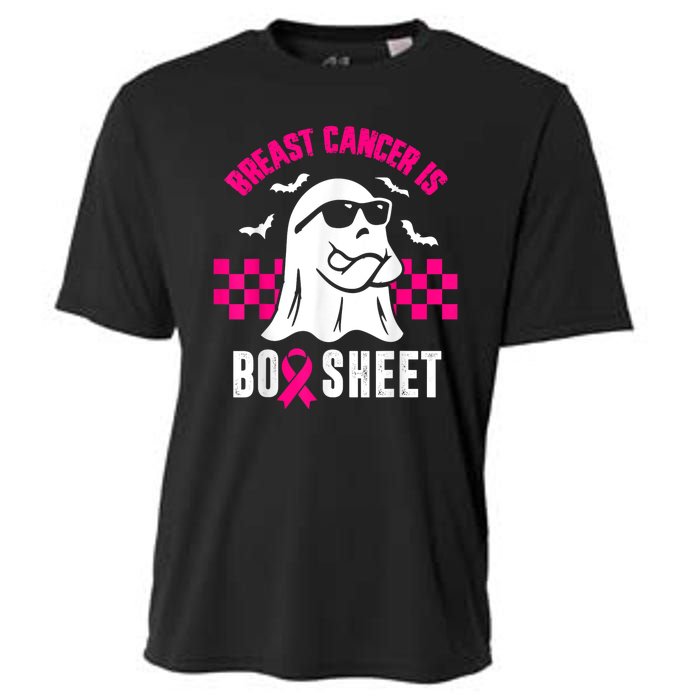 Breast Cancer Is Boo Sheet Halloween Awareness Breast Cancer Cooling Performance Crew T-Shirt