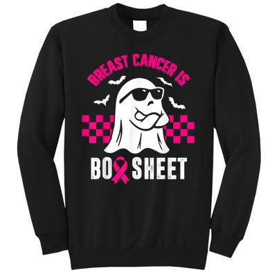 Breast Cancer Is Boo Sheet Halloween Awareness Breast Cancer Sweatshirt