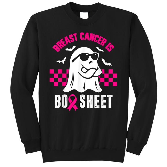 Breast Cancer Is Boo Sheet Halloween Awareness Breast Cancer Sweatshirt