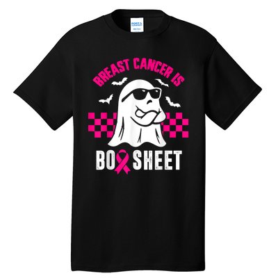 Breast Cancer Is Boo Sheet Halloween Awareness Breast Cancer Tall T-Shirt