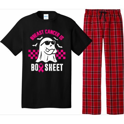 Breast Cancer Is Boo Sheet Halloween Awareness Breast Cancer Pajama Set