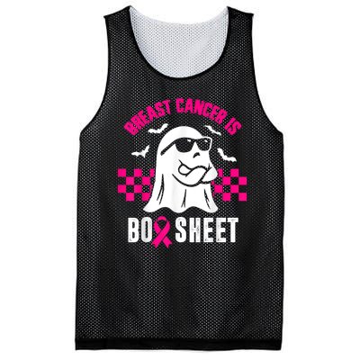 Breast Cancer Is Boo Sheet Halloween Awareness Breast Cancer Mesh Reversible Basketball Jersey Tank