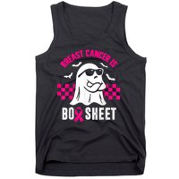 Breast Cancer Is Boo Sheet Halloween Awareness Breast Cancer Tank Top