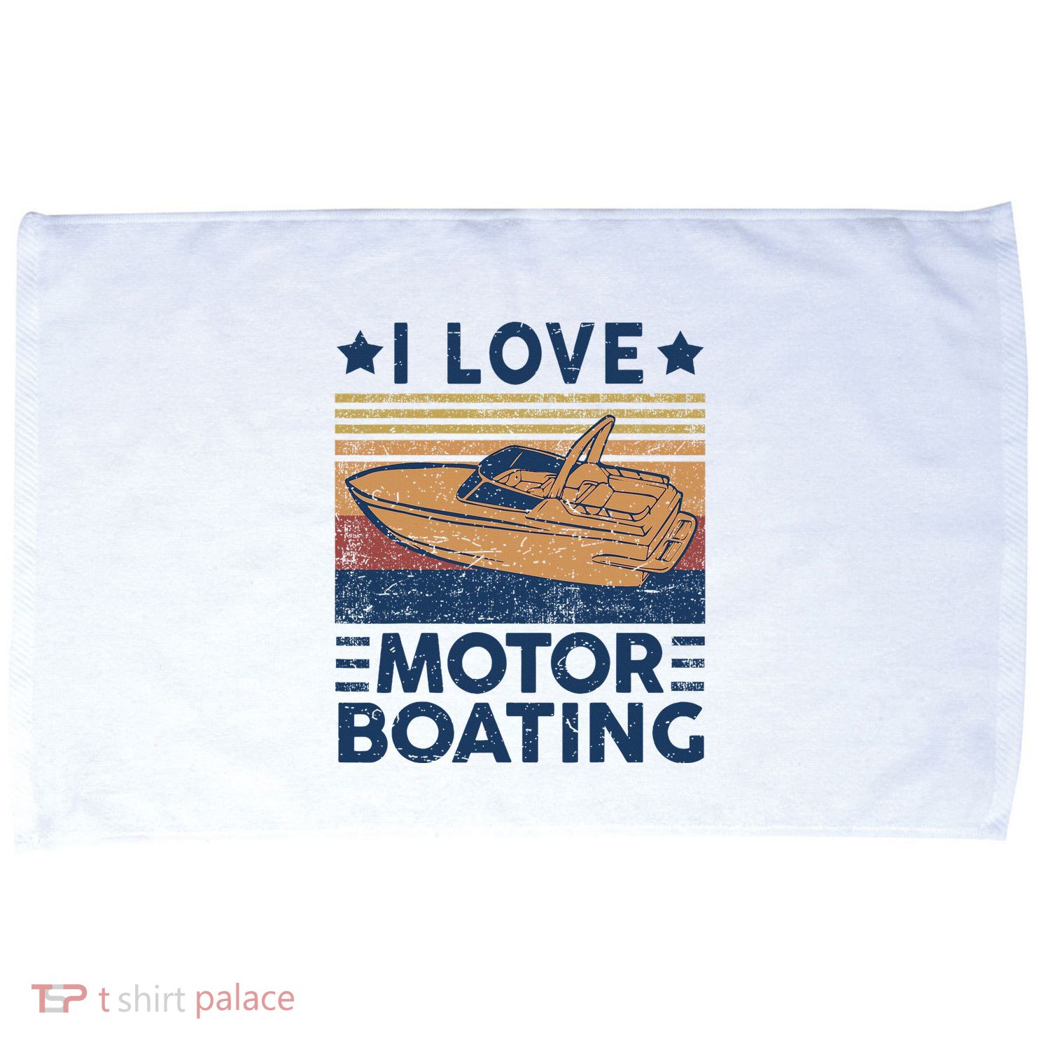 Boat Captain I Love Motorboating Motorboating Microfiber Hand Towel