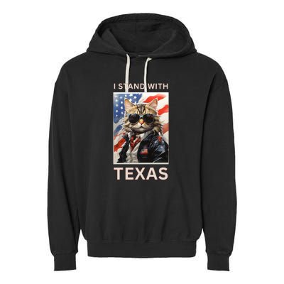 Border Crisis I Stand With Texas Garment-Dyed Fleece Hoodie